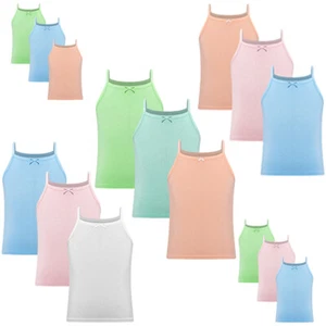 Kids Girls Camisole Yoga Vest Casual Tank Tops Workout Dancewear Undershirt Tee - Picture 1 of 131