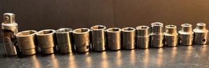 13 Mac Tools, 3/8" Dr. Shallow Sockets 6mm-19mm FREE Shipping - Picture 1 of 2