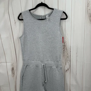 Spanx Women’s Medium Gray Air Essentials Jumpsuit Wide Leg New - Picture 1 of 7