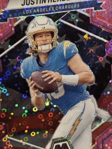 2023 Panini Mosaic #255 National Pride Pink Undercard Prizm /20-Justin Herbert  - Picture 1 of 4