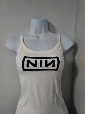Camiseta sin mangas Nine Inch Nails logotipo vintage la espiral descendente acanalada nin para mujer Foto 1 de 2