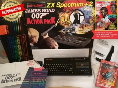 Sinclair ZX Spectrum +2 James Bond 007 Action Pack - Juego completo en caja + extras - Imagen 1 de 4