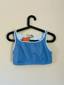 Women’s Nike Silver Tag Vintage 2000s Y2K Training Running Gym Yoga Crop Top Bra - Picture 1 of 5