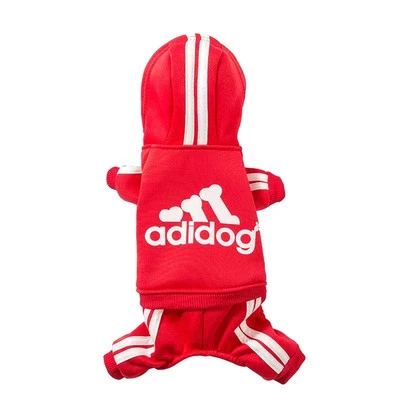 Adidog Clothes Dog Jumpsuit Warm Puppy Pet Clothes For Dog Hoodies Sweatshirt - Image 1 of 4