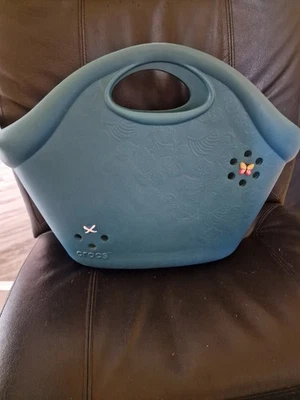 Crocs Classic Tote Bag. NEW with Tag. Large 43cm x 31cm. Top Handle. Teal Blue. - Image 1 of 4