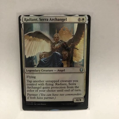 MTG Serras Archangel Radiant Foil Error Card Commander Legends English - Image 1 of 4