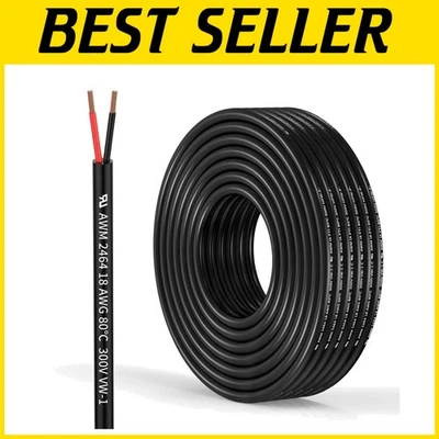Versatile 18 Gauge Stranded Wire - 100FT for Automotive & LED Installations - Image 1 of 4