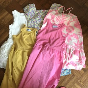 Lot Of 5 New Cotton Dresses For 10 -12 Years Old Girl - Picture 1 of 11