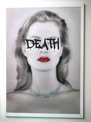 DEATH NYC (1979) SIEBDRUCK VON 2020 ORIGINAL HAND SIGNIERT, NUMMERIERT 32x45cm - Bild 1 von 4