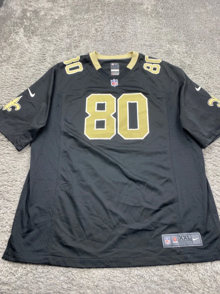 Camiseta de los New Orleans Saints para hombre 2XL negra Nike On Field Jimmy Graham #80 NFL Foto 1 de 4