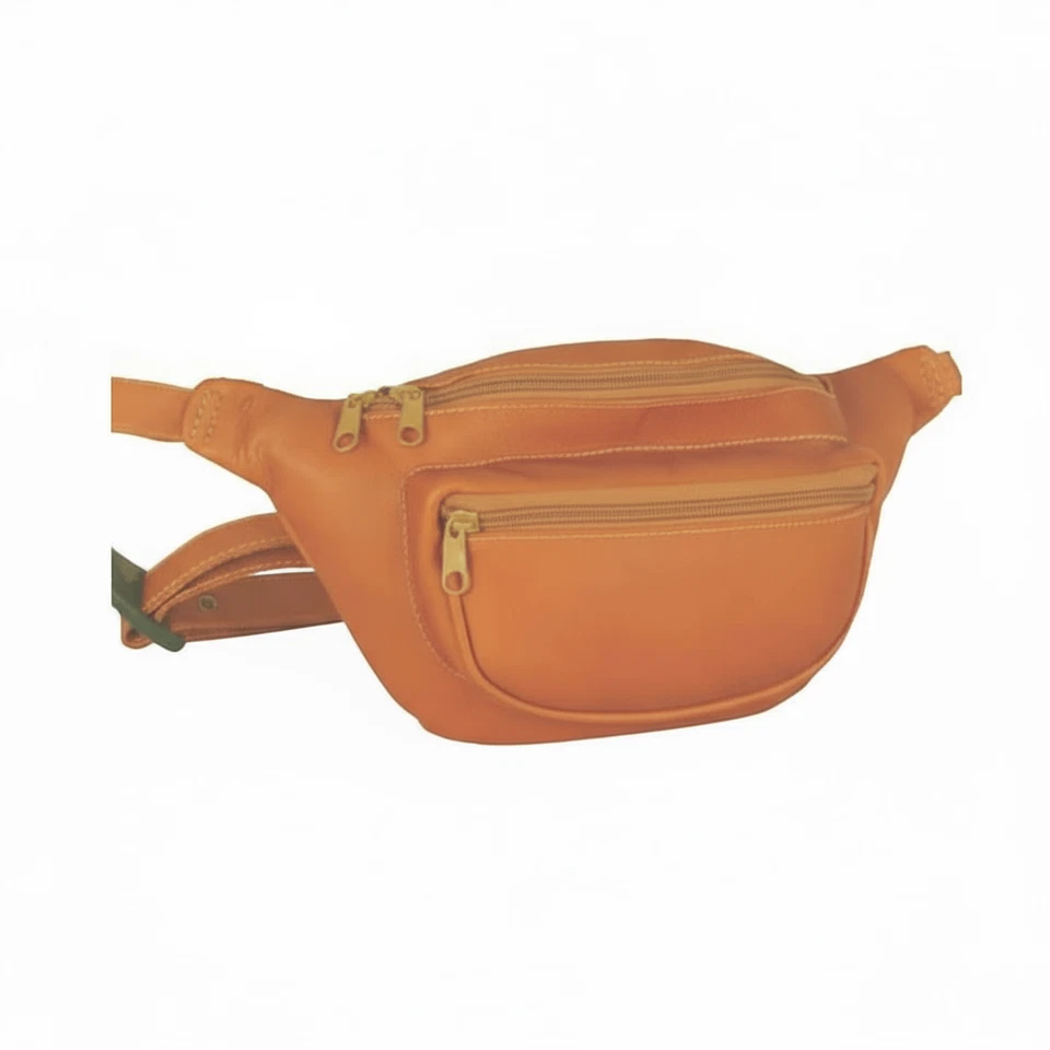 Paquete de cintura de cuero tostado David King Foto 1 de 1