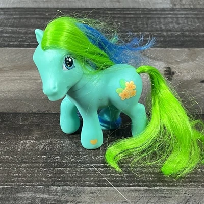 Vintage G3 My Little Pony Tropical Sorpresa Hasbro 2002 Azul Verde Amarillo Flor Foto 1 de 4