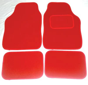 Red Car Mats For Peugeot 106 107 206 207 307 308 309 405 Gt - Picture 1 of 1