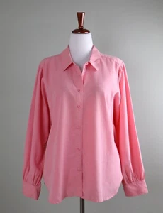 CHICO'S NWT $89 Shirred Dolman Sleeve Pink Button Up Shirt Top Size 3 US XL / 16 - Picture 1 of 6