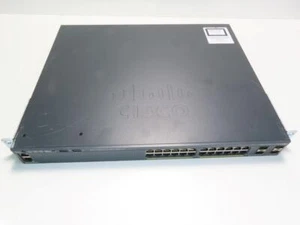 CISCO CATALYST 2960-X SERIES 24 PORT SWITCH WS-C2960X-24PS-L V02 W/STACK MODULE - Picture 1 of 10