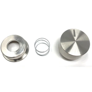 Manopola piano cottura Franke mod.fhne foro mm.6 argento originale 133.0312.533 - Foto 1 di 3