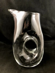 BADASH Poland Hand Blown Crystal 10" Pitcher - Signed - Picture 1 of 11