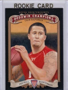 TARJETA DE NOVATO COLIN KAEPERNICK 49ERS fútbol radiocontrol mazo superior San Francisco NFL LE - Imagen 1 de 1