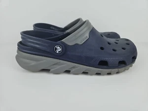 Crocs Duet Max Dual Comfort Clogs Navy Blue Gray Size Men's 9 Women's 11 - Picture 1 of 9