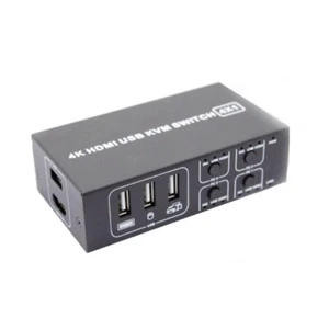 4 Port KVM Switcher Channel KVM Converter Switches Box 4 X1 Converter - Afbeelding 1 van 8