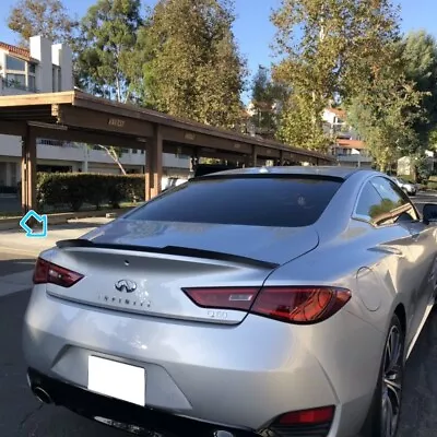 284FC Rear Duckbill Trunk Spoiler Wing Fits 2017~2022 Infiniti Q60 CV37 Coupe - Image 1 of 4