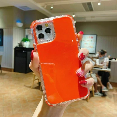 Funda para iPhone 15 14 13 12 11 Pro Max XR XS 8 7 6 a prueba de golpes color caramelo femenino Foto 1 de 4