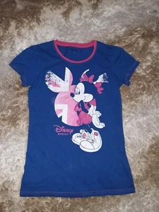 Disney 13 years Minnie Mouse blue short sleeve top - Picture 1 of 3