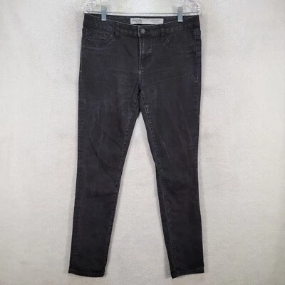 Pantalones de mezclilla Charlotte Russe para mujer talla 10 negros elásticos tiro medio ajustados Foto 1 de 4