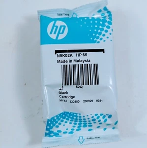 Original HP 65 schwarze Tintenpatrone (N9K02AN) für DeskJet 2600, 3700 Serie - Bild 1 von 2