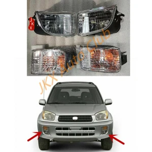 4PCS Front Bumper Fog Lamp Driving Light Housing Set x For Toyota RAV4 2001-2003 - Picture 1 of 11