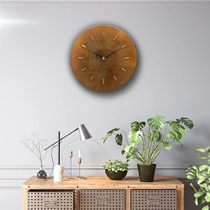Farmhouse Wall Clock, Unique Handmade Patina Copper Wall Clock for Wall Decor - Picture 1 of 32
