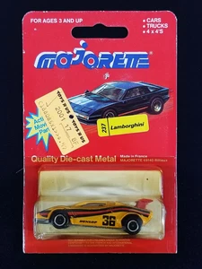 Majorette Lamborghini Countach Dunlop BP / #237 / Yellow / Made in France - Picture 1 of 7