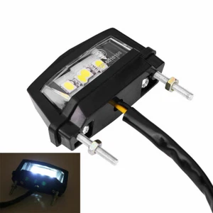 Motorcycle Universal LED License Plate Light Rear Tail Light Motorbike - Picture 1 of 9