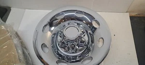 (1) 15" QT655CLO Outer Cover/QT655 cap  Chrome Trailer Wheel Hub Cap Rim Covers - Picture 1 of 6