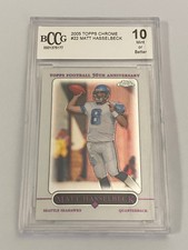 2005 Topps Chrome #22 Matt Hasselbeck Beckett BCCG 10 Seattle Seahawks POP 1