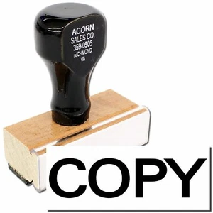 Bold Copy Rubber Stamp Size 1/2" Tall x 1-1/2" Wide - Picture 1 of 5