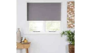 2 for £12 Argos Home Blackout Insulating Roller Blinds 2ft Slate Grey 60 x 160cm - Picture 1 of 4