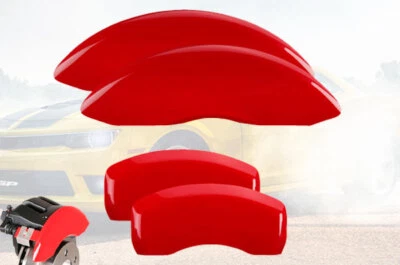 2006-2011 Buick Lucerne V6 Front + Rear Red MGP Brake Disc Caliper Covers 4 pcs - Image 1 of 4