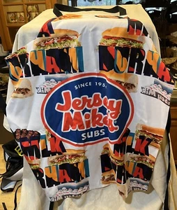 Jersey Mikes Subs New all over print Apron & white baseball Hat cap - Picture 1 of 4