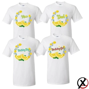 Lemonade t shirts Birthday Matching Party Family Kid Tshirt Lime Lemon Event - Picture 1 of 11