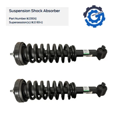 2X NUEVO OEM FORD PUNTAL DELANTERO AMORTIGUADOR RESORTE LH RH 2021-25 FORD F-150 4X4 ML3Z18124Q Foto 1 de 4