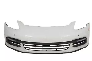 Porsche Panamera Front Bumper White 971 2018 26336383 - Picture 1 of 9