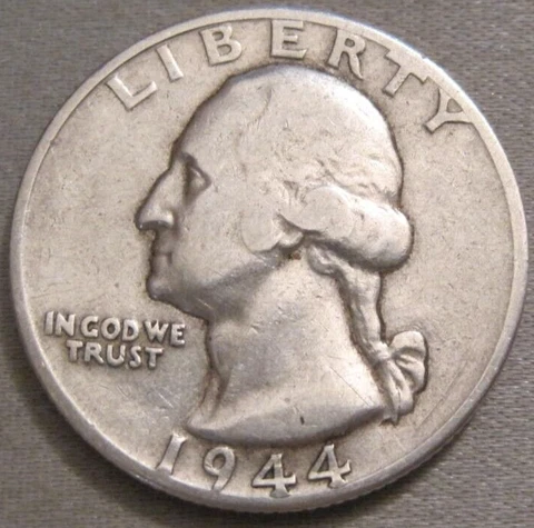 SELLING AS SHOWN - 1944 D WASHINGTON QUARTER *** 90% SILVER *** 515 Cover