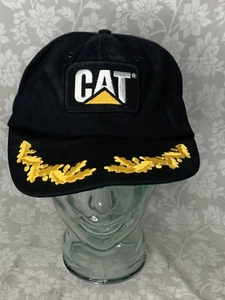 Vintage CAT caterpiller Hat Cap Snapback Tonkin Trucker Made in USA (K4) - Picture 1 of 10
