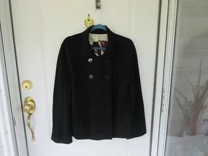 Talbots Damen gefütterte schwarze Wolle Strick Jacke Größe 16 - Bild 1 von 7