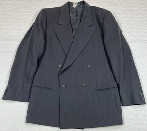 Giorgio Armani Le Collezioni Jacket Men's 41 L Gray Blazer Wool Made in Italy - Picture 1 of 18