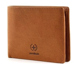 Cartera Strellson Epping BillFold H8 1 marrón coñac nueva - Imagen 1 de 3