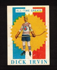 1960-61 DICK IRVIN ATG #60 ROOKIE VG Topps Key HALL OF FAME Star NHL Hockey Card