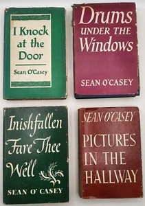 4 Vintage Sean O'Casey Books with DJ: Inishfallen, Pictures, Knock, Drums - Picture 1 of 9