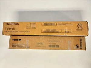 2 New OEM Toshiba e-STUDIO 5508A,6508A,7508A,8508A,8508AG Black Toner T-5508U - Picture 1 of 6